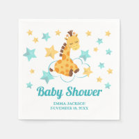 Baby shower de la Giraffe et des Etoiles neutres
