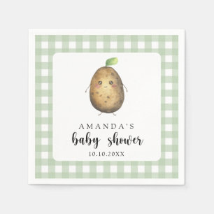 Serviette En Papier Baby shower de la pomme de terre