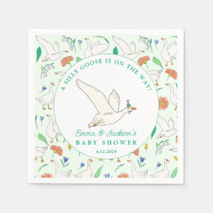 Serviette En Papier Baby shower de la Soie de l'Oie