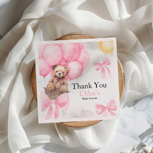 Serviette En Papier Baby shower de l'ours