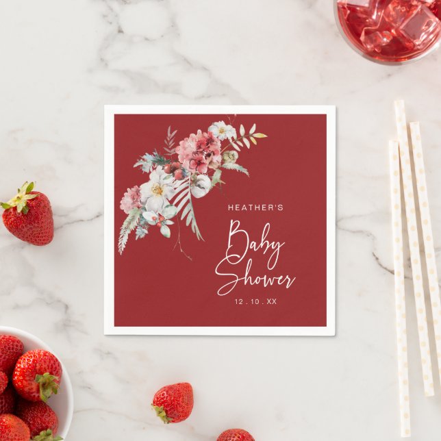 Serviette En Papier Baby shower de Noël (En situation)