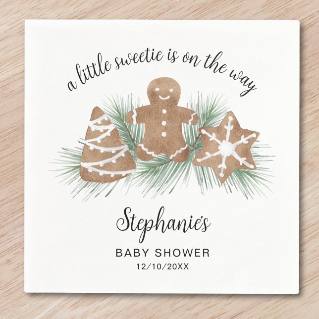 Serviette En Papier Baby shower de Noël (Créateur téléchargé)