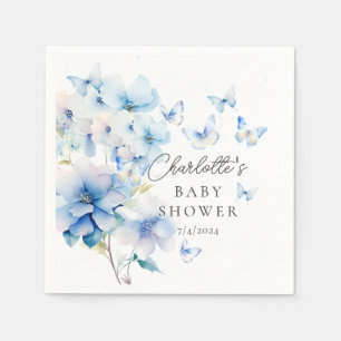 Serviette En Papier Baby shower de papillons Whimsical