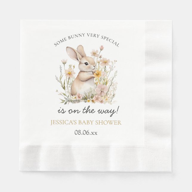 Serviette En Papier Baby shower de printemps pour Fleurs sauvages spéc (Devant)