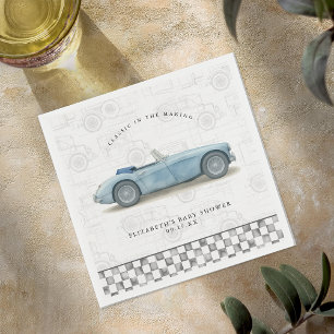 Serviette En Papier Baby shower de voiture classique Vintage