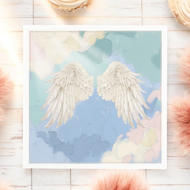 Serviette En Papier Baby shower des ailes du ciel (Créateur téléchargé)