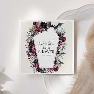 Serviette En Papier Baby shower d'Halloween au café floral