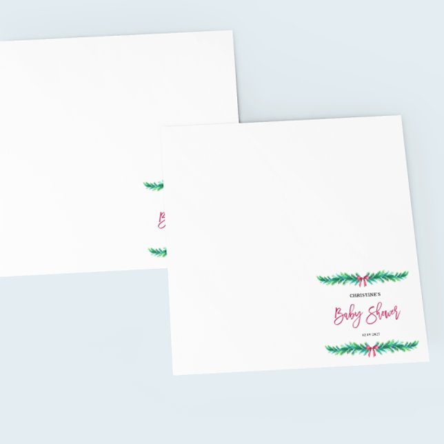 Serviette En Papier Baby shower d'hiver Noël (Créateur téléchargé)