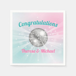 Serviette En Papier Baby shower Disco Ball Super