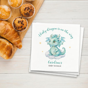 Serviette En Papier Baby shower Dragon mou
