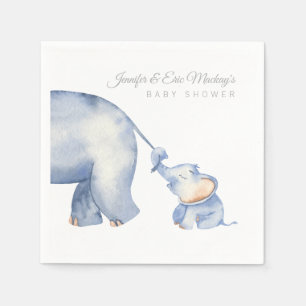 Serviette En Papier Baby shower éléphant