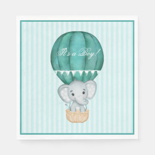 Serviette En Papier Baby shower éléphant bébé bébé bébé garçon à air c