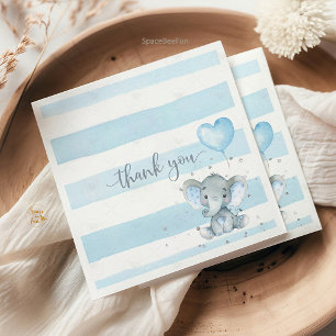 Serviette En Papier Baby shower Elephant Safari