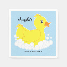Baby shower en caoutchouc Ducky serviettes