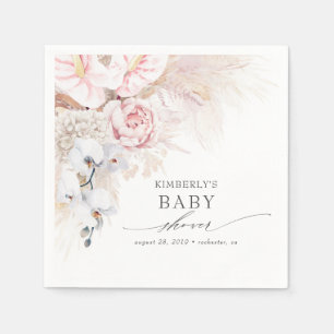 Serviette En Papier Baby shower en laiton Pampas / Fête des mariées Tr