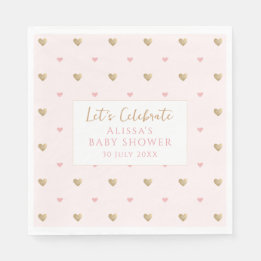 Serviette En Papier Baby shower Floral fleur sauvage
