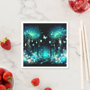 Serviette En Papier Baby shower Forêt Enchantée Magique