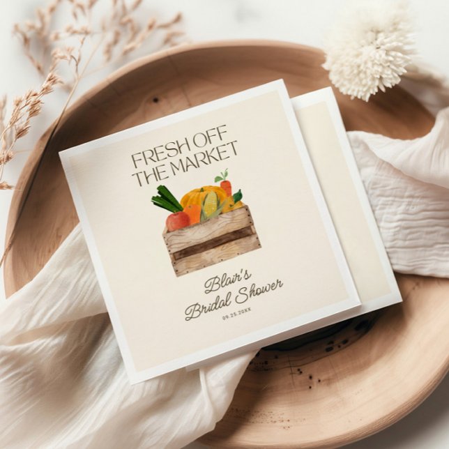 Serviette En Papier Baby Shower Frais Débarqué du Marché (Créateur téléchargé)