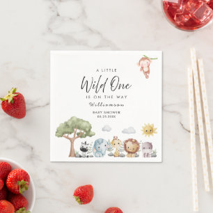 Serviette En Papier Baby shower Jungle Safari