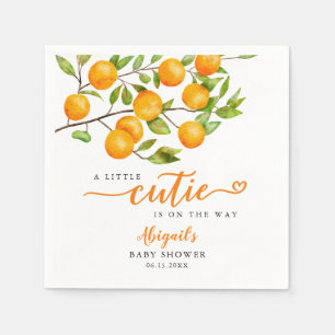 Serviette En Papier Baby shower Little Cutie