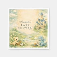Baby-Shower Livre de Contes Petit Dragon