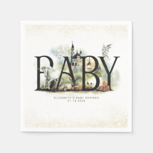 Serviette En Papier Baby shower magique Fairytale serviettes
