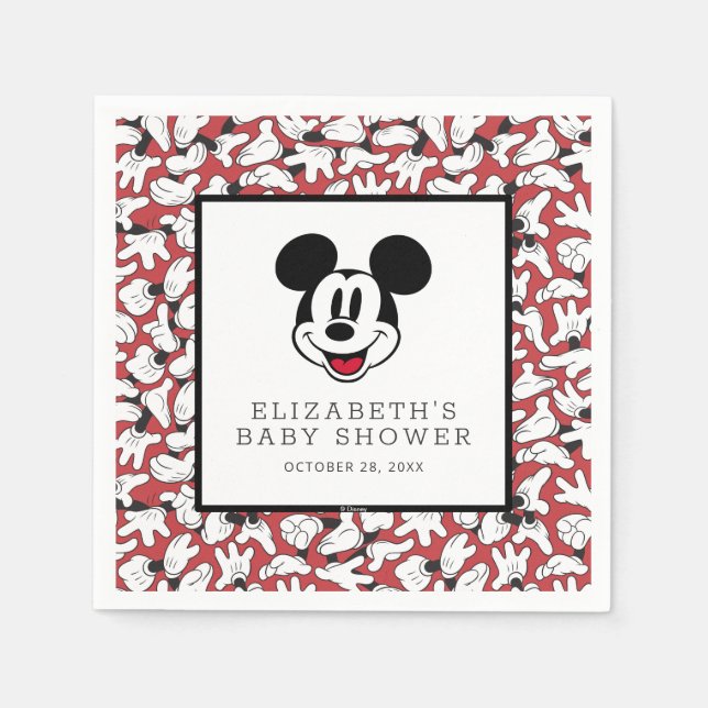 Serviette En Papier Baby shower Mickey Mouse (Devant)