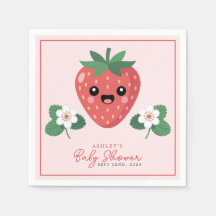 Baby-Shower Mignon Fraise Kawaii