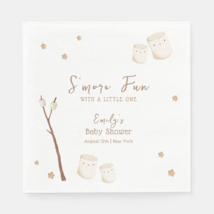 Serviette En Papier Baby shower minimaliste Boho S'more Fun Stars