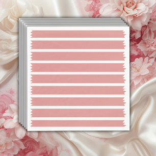 Serviette En Papier Baby shower minimaliste de cabot rose