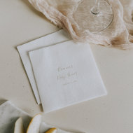Serviette En Papier Baby shower minimaliste Gold simple