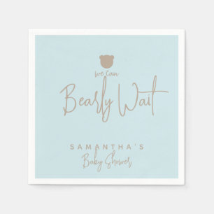 Serviette En Papier Baby shower minimaliste simple et moderne