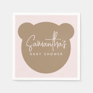 Serviette En Papier Baby shower moderne minimaliste