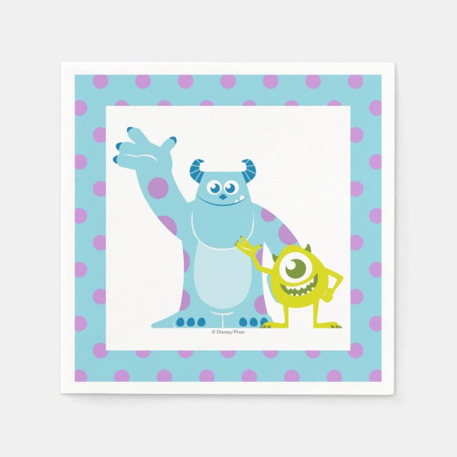 Serviette En Papier Baby shower Monsters Inc. (Devant)