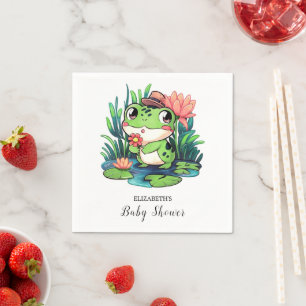 Serviette En Papier Baby shower mystique de grenouille