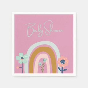 Serviette En Papier Baby shower original et coloré
