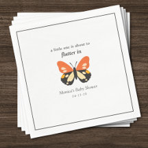 Baby Shower Papillon Minimaliste Moderne