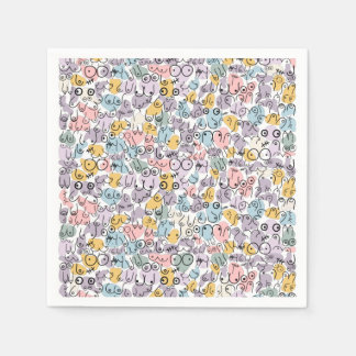 Serviette En Papier baby shower pastel