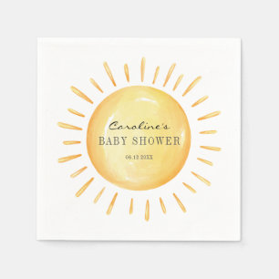 Serviette En Papier Baby Shower Petit Rayon De Soleil