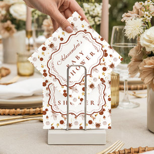 Serviette En Papier Baby Shower Petit Univers Fantaisiste