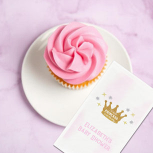 Serviette En Papier Baby Shower Petite Princesse Fille