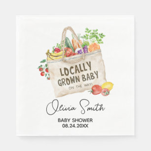 Serviette En Papier Baby Shower Produits Locaux
