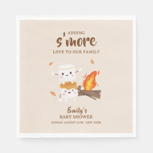Serviette En Papier Baby shower Rustic S'more Love Campfire