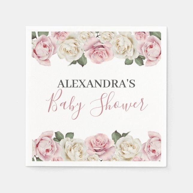 Serviette en papier Baby Shower - Serviette pour c (Devant)