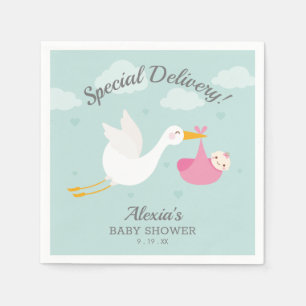 Serviette En Papier Baby shower spécial fille de la Boutique de livrai