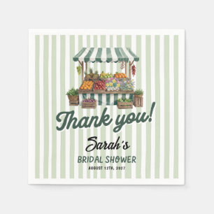 Serviette En Papier Baby Shower Vert Frais du Marché