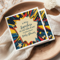 Baby shower vintage de livres de bandes dessinées