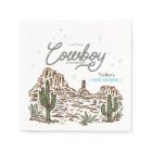 Baby shower Western Cowboy Boy