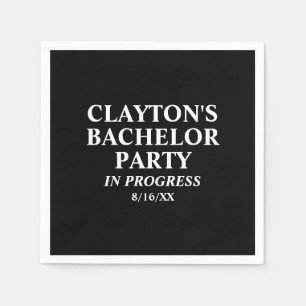 Serviette En Papier Bachelor Party En Cours Naples