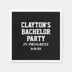 Serviette En Papier Bachelor Party En Cours Naples